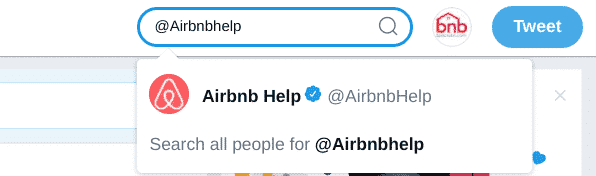 Search for @Airbnbhelp on Twitter