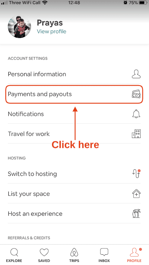 Change Currency on AIrbnb phone App