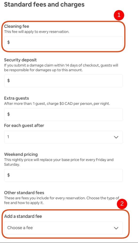 Set Your Airbnb cleaning fee