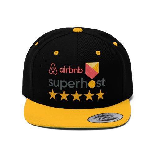 I’m an Airbnb Superhost Unisex Flat Bill Hat