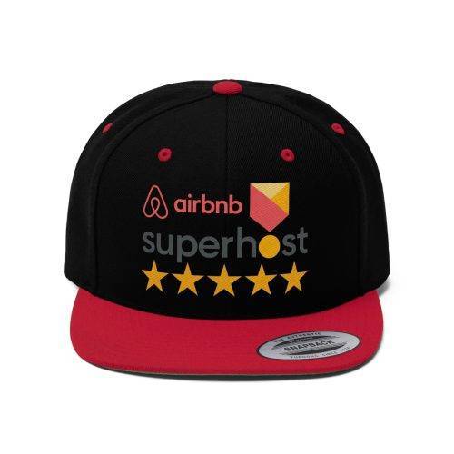 I’m an Airbnb Superhost Unisex Flat Bill Hat