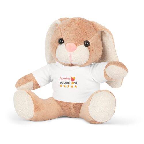 Airbnb Superhost Plush Toy with T-Shirt