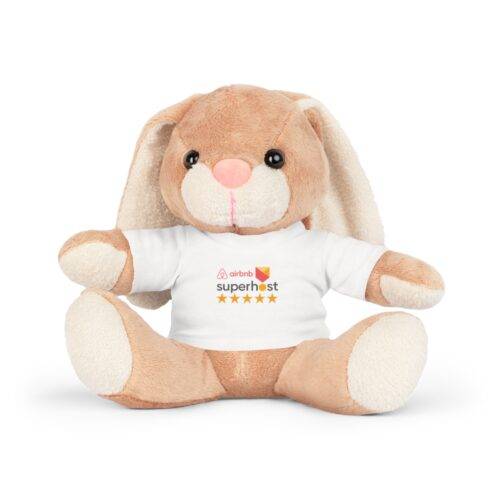 Airbnb Superhost Plush Toy with T-Shirt