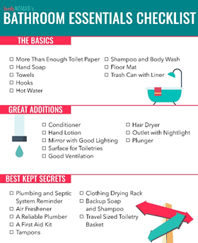 Airbnb Bathroom Checklist